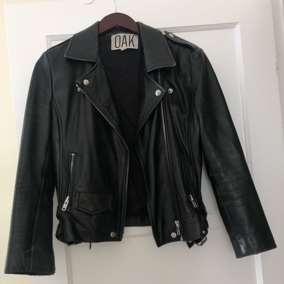 OAK LA RIDER LAMBSKIN LEATHER JACKET - Picture 2 of 4